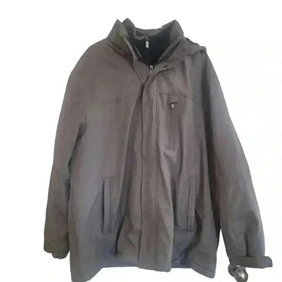 Weather Proof Men's Gray Polyester Coat - Picture 1 of 10